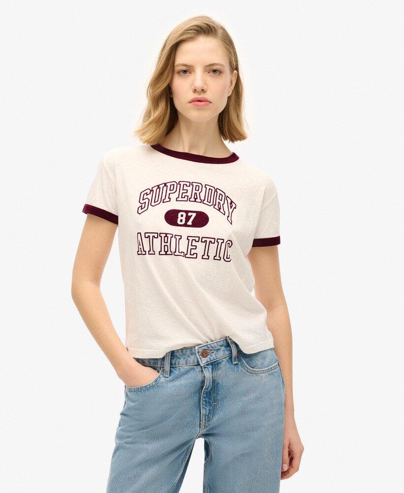 Eng anliegendes T-Shirt mit kontrastierendem Kragen für Athleten 1/7