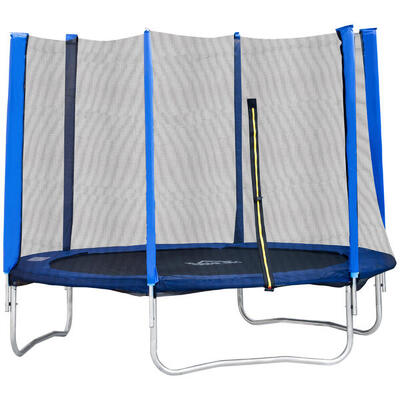 HOMCOM Trampolino Elastico Interni ed Esterni con Rete Sicurezza Fino 100kg