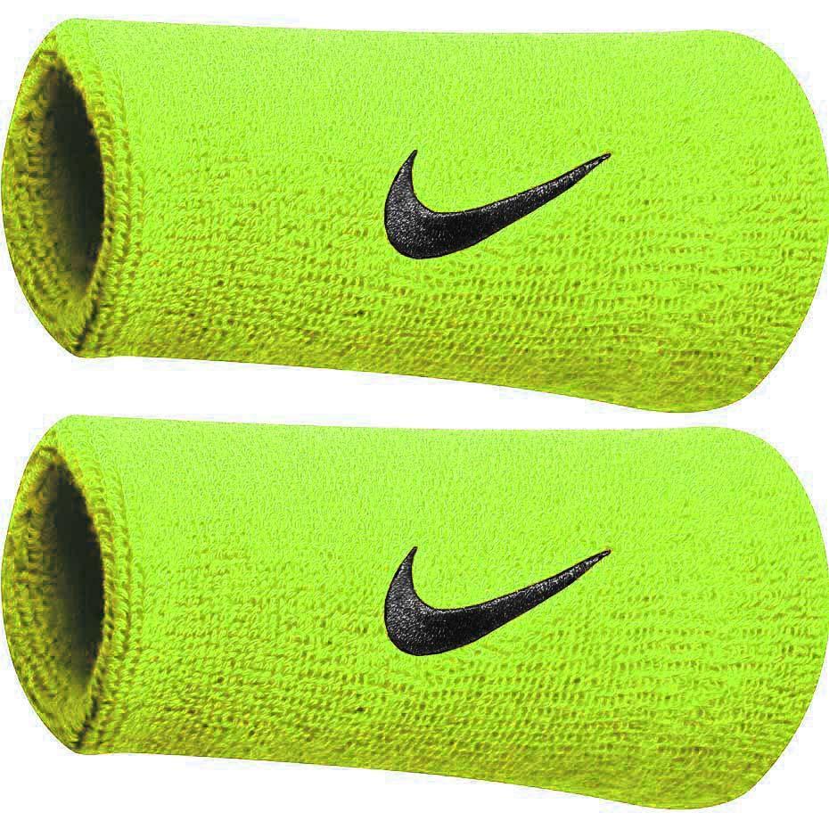 NIKE Dubbelwijd polsbandje (Set van 2) (Kalk)