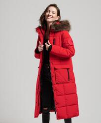 Manteau long en fausse fourrure Everest