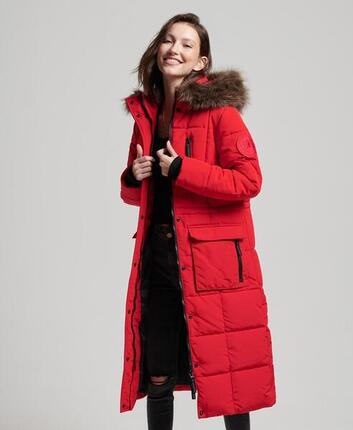Manteau long en fausse fourrure Everest