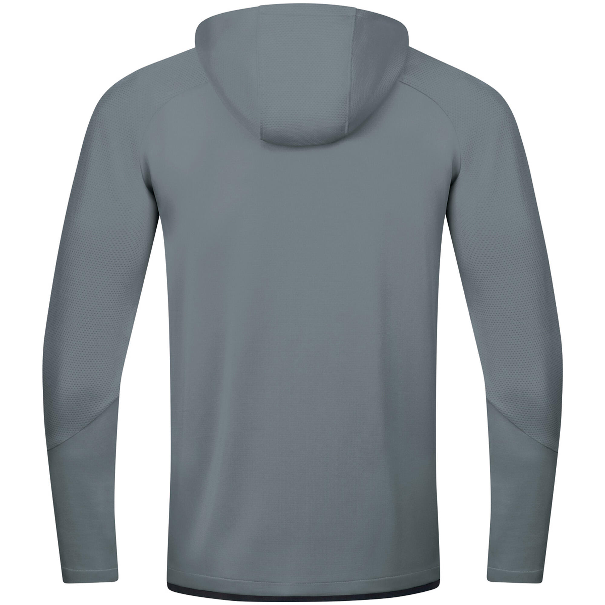 Veste à capuche JAKO Challenge grise en polyester, zippée 2/6