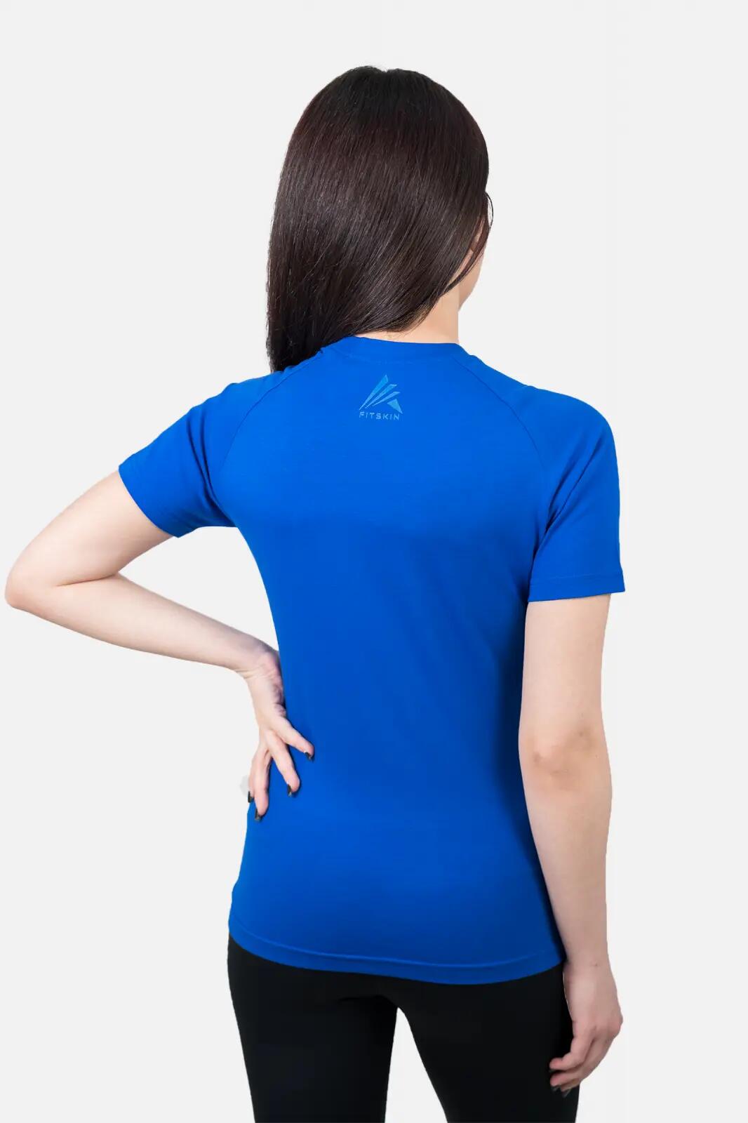 Tricou Fitskin Feminin FTSKN Albastru 3/4