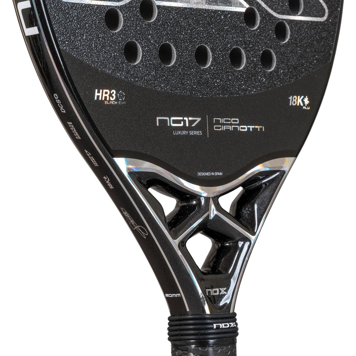 Racchetta da beach tennis NG17 Luxury 2025. La racchetta di Nico Gianotti 4/5