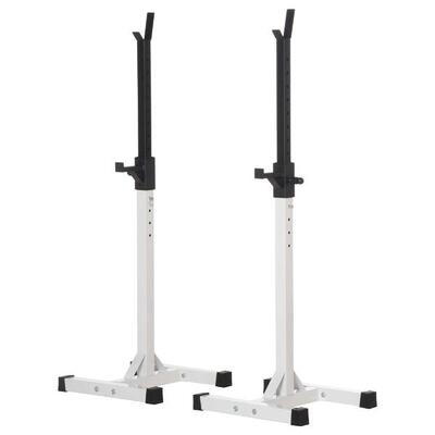HOMCOM Porta Bilanciere Universale con Altezza Regolabile Carico Max. 150kg