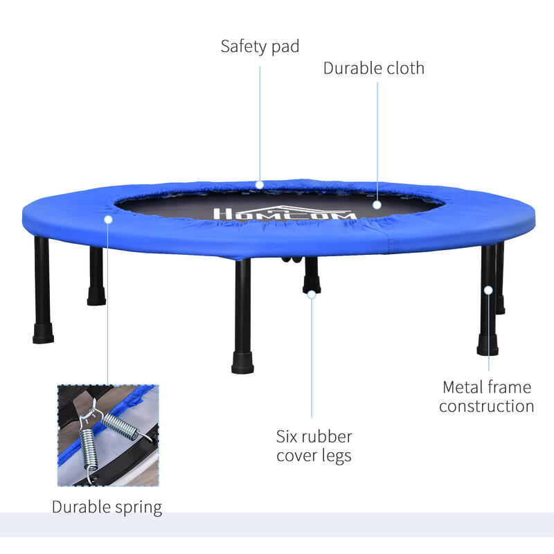 HOMCOM Trambulina Elastica pentru Jumping Fitness Structura din Otel Φ91x22.5cm
