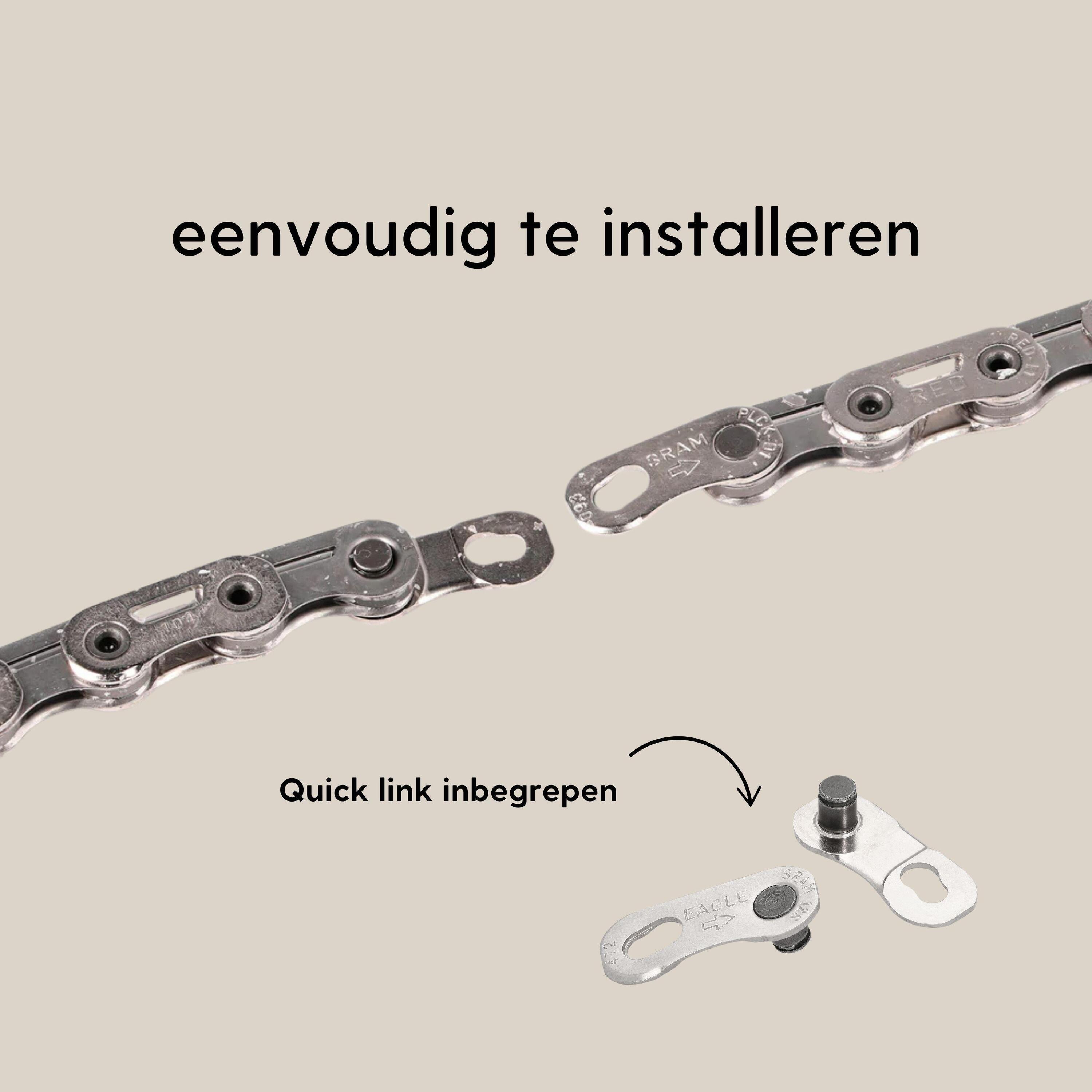CYCLOWAX Pre waxed Chain SRAM Red E1 FlatTop 12 fach 114 Glieder Kette 6/7