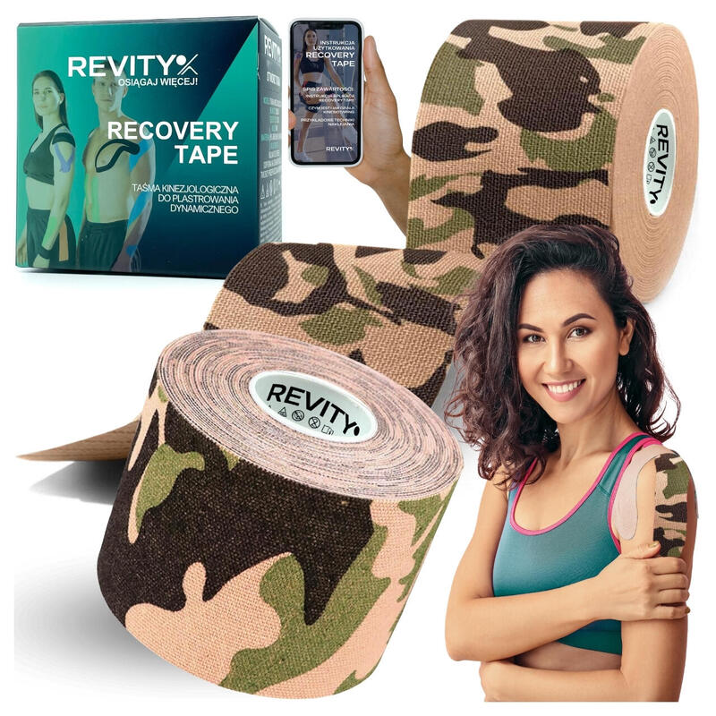 Taśma kinezjologiczna kinesiology tape  5 cm x 5 m plastry kinesio 1 szt.