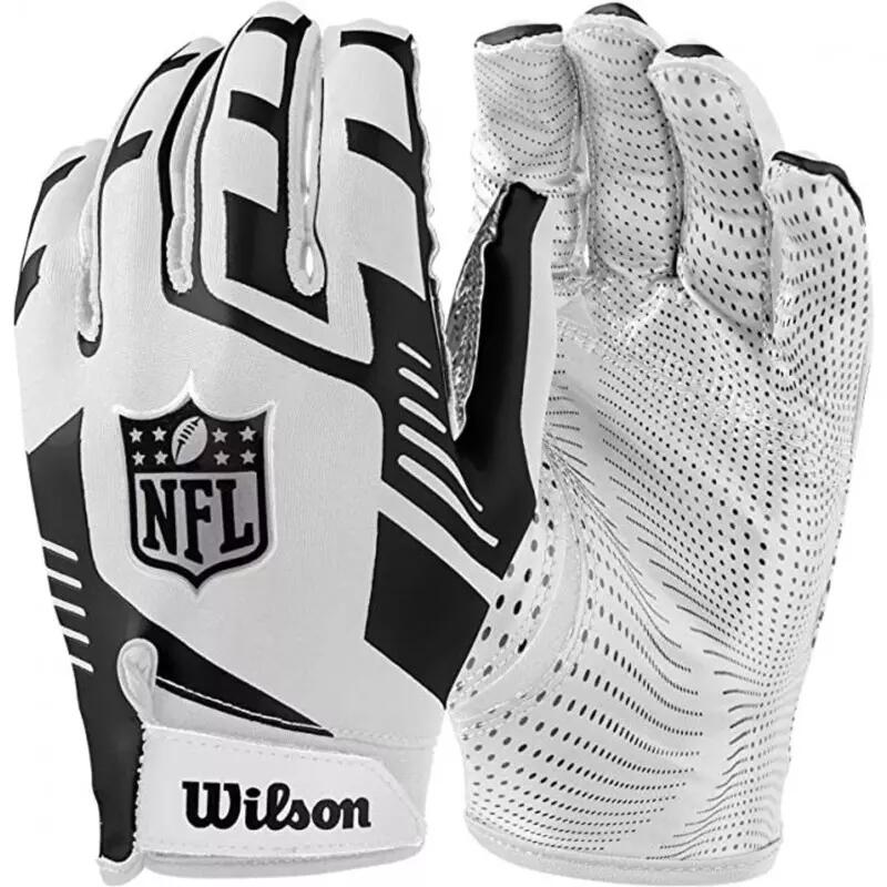 Gants de Football Américain Wilson NFL Stretch Fit receveur Blanc 1/1