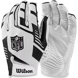 Gants de Football Américain Wilson NFL Stretch Fit receveur Blanc