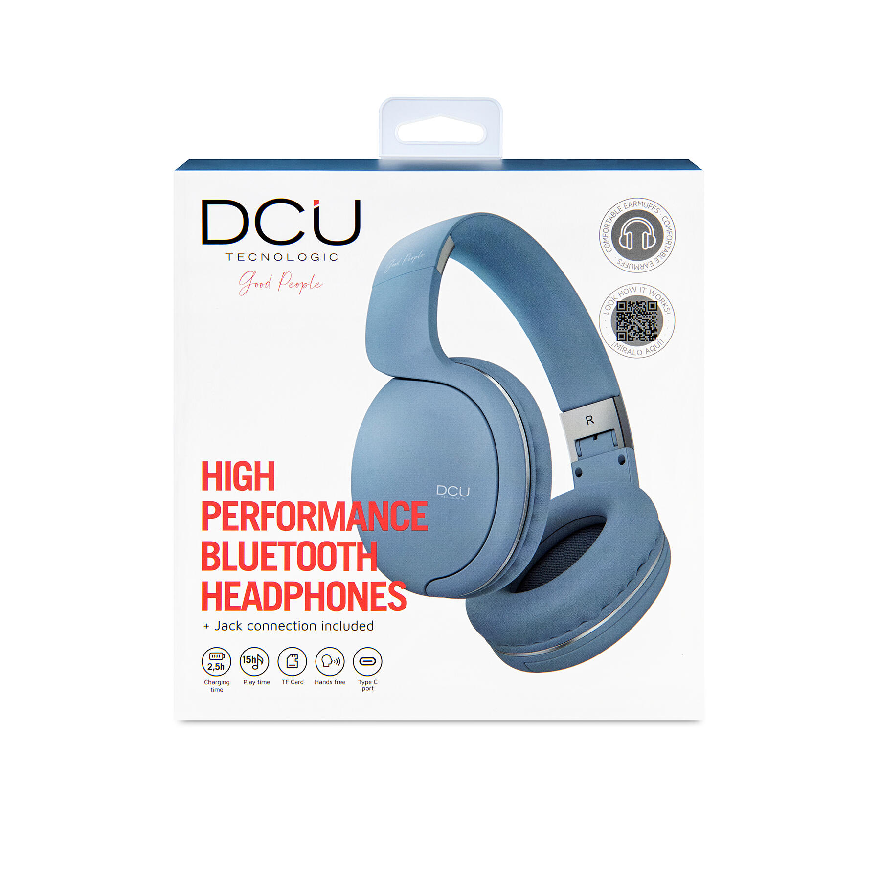 Auriculares Bluetooth DCU MULTIF Azul 4/5