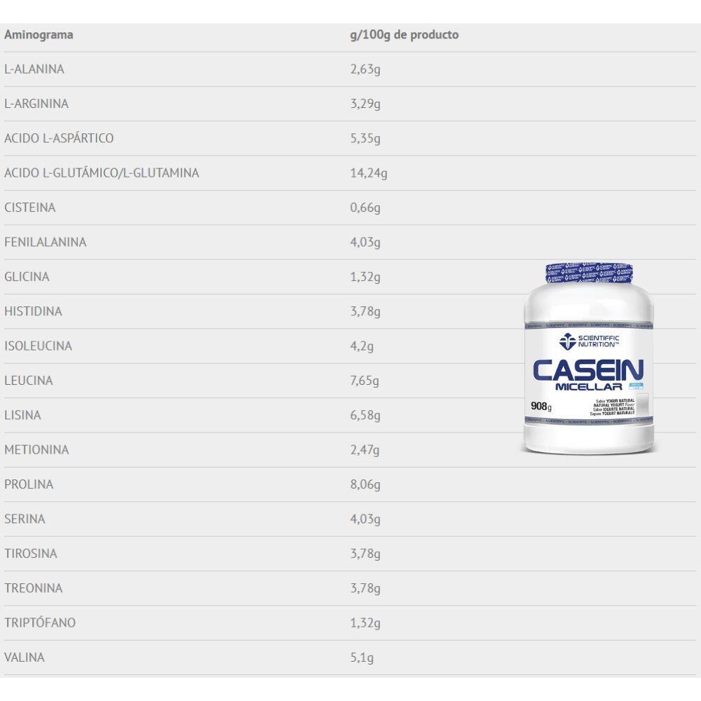 Casein Micellar Protein 908 g Natural Yoghurt Scientiffic Nutrition 3/3