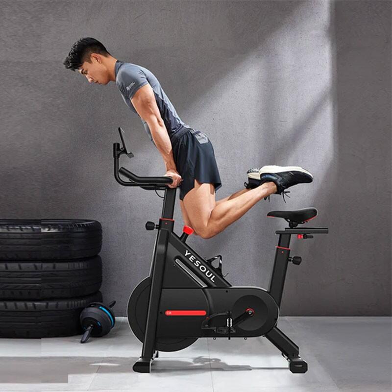 Vélo d’appartement Fitness YESOUL C1A Ajustable, appli connectée Noir 2/7