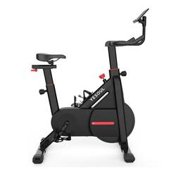 Vélo d’appartement Fitness YESOUL C1A Ajustable, appli connectée Noir