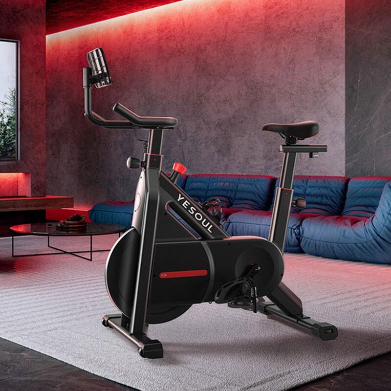 Vélo d’appartement Fitness YESOUL C1A Ajustable, appli connectée Noir 6/7