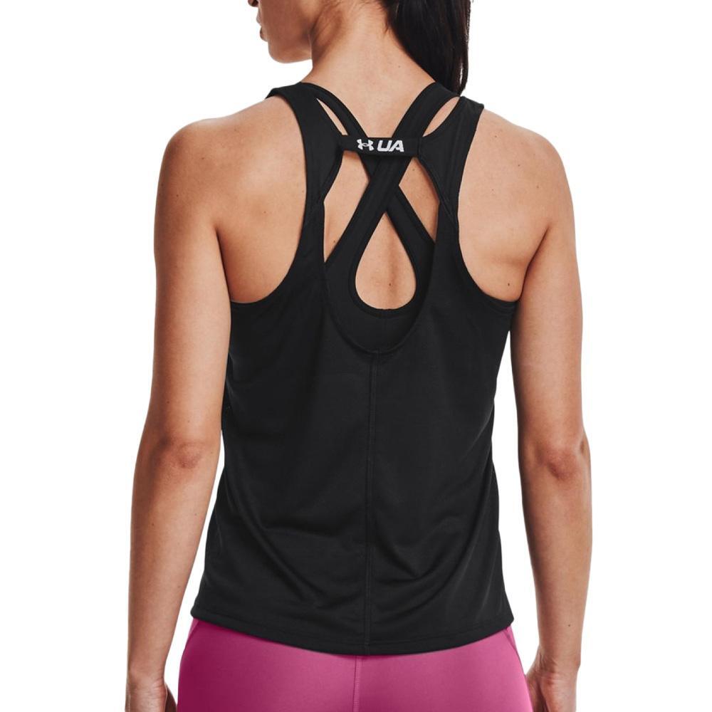 Débardeur de Sport Noir Femme Under Armour Fly By Tank 2/2