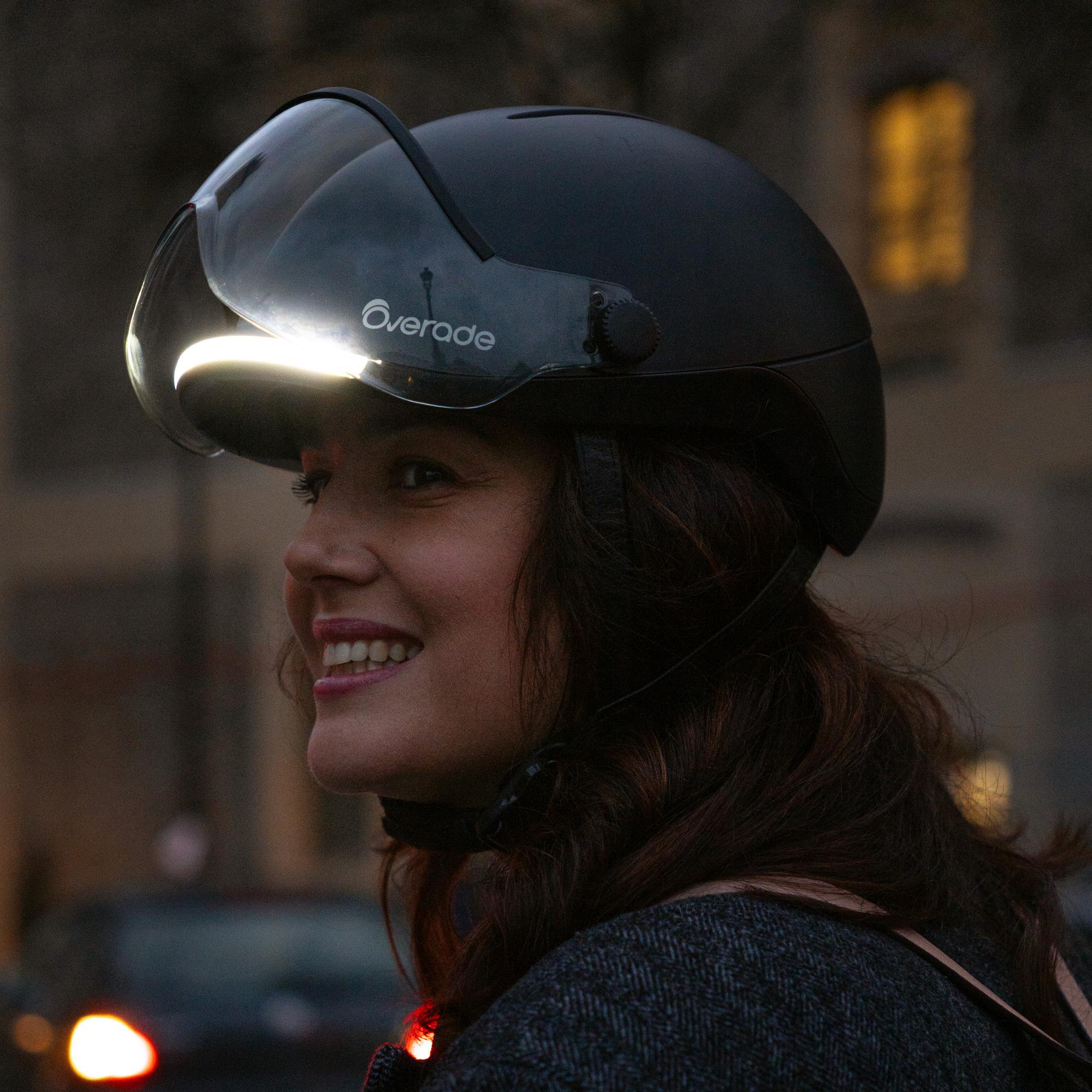 Casque LIFE avec visière - Eclairage, Clignotants, Feu stop 5/6
