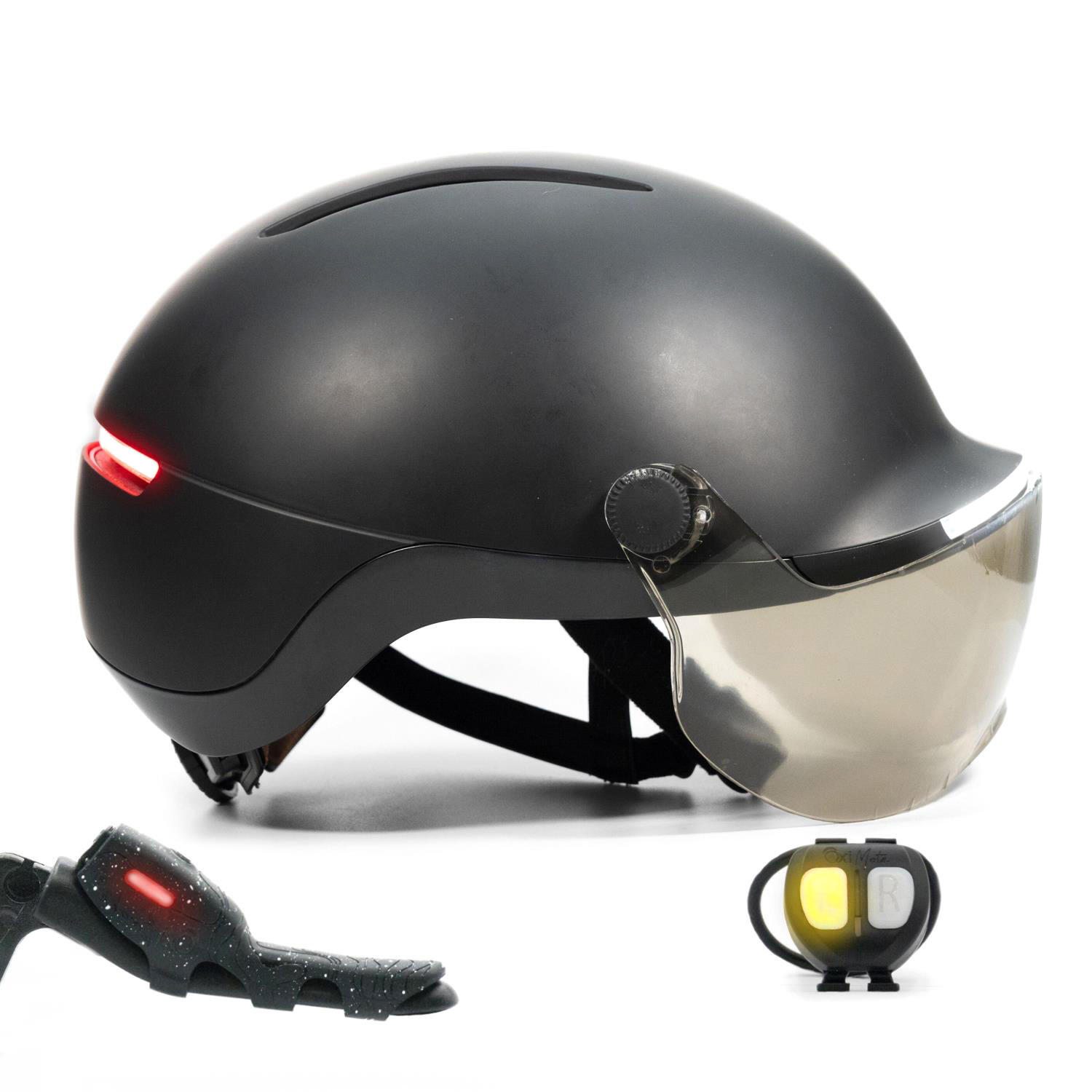 Casque LIFE avec visière - Eclairage, Clignotants, Feu stop 6/6