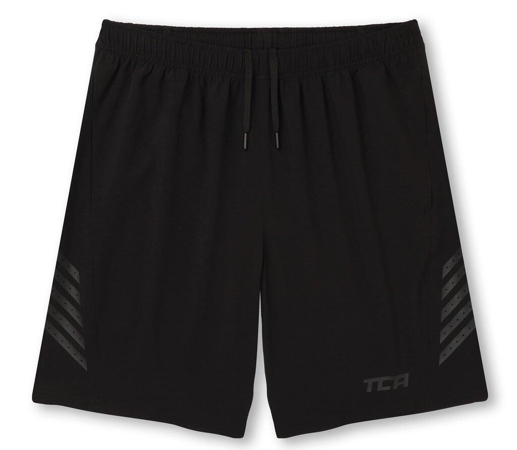 Men's Laser Light Weight Running Shorts with Pockets - Black 4/7