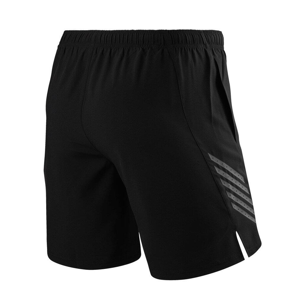 Men's Laser Light Weight Running Shorts with Pockets - Black 2/7