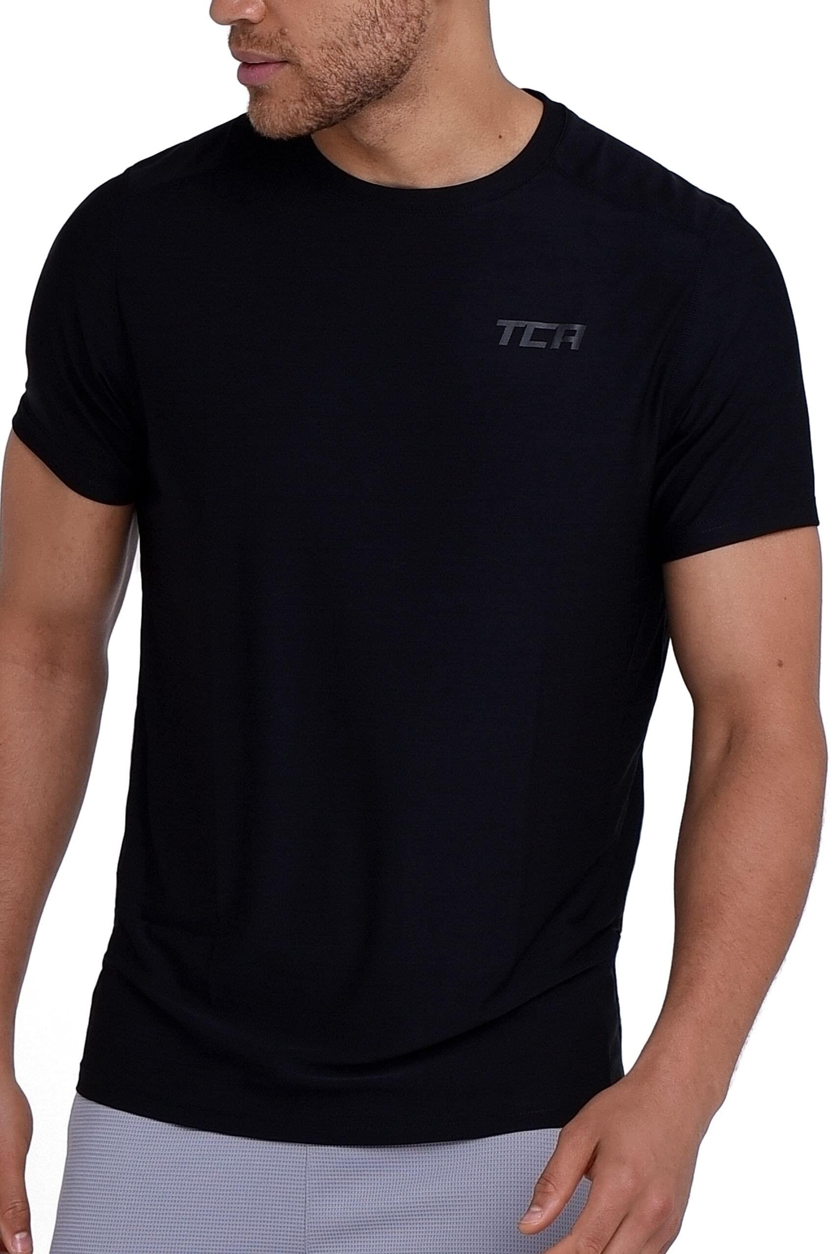 TCA Galaxy Sportshirts für Herren Fitness - Kurzarm Fitness Lauf Tshirts