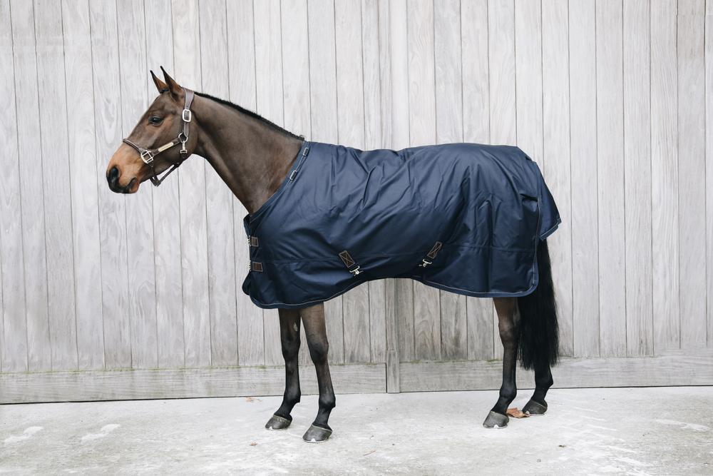 Winterdeken - 1680D - 80 cm / 4'0 - Vegan konijnenvacht - Marineblauw 3/5