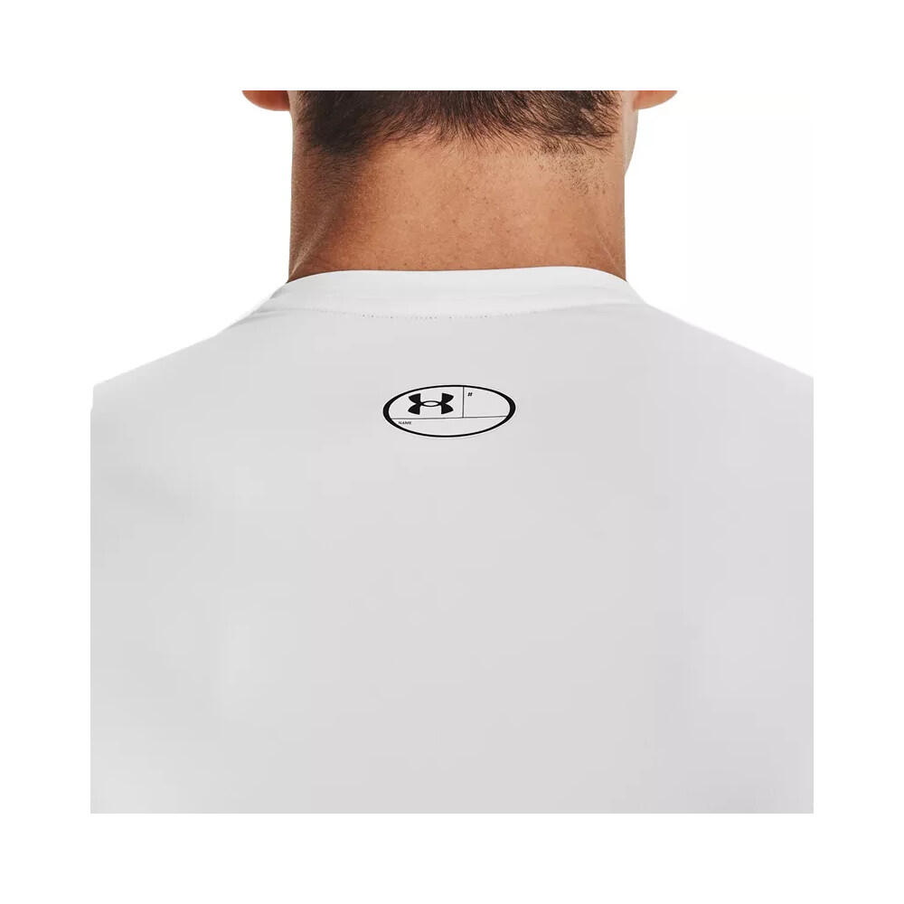 T-shirt de compression à manche courte Under Armour HeatGear Blanc pour homme 5/6