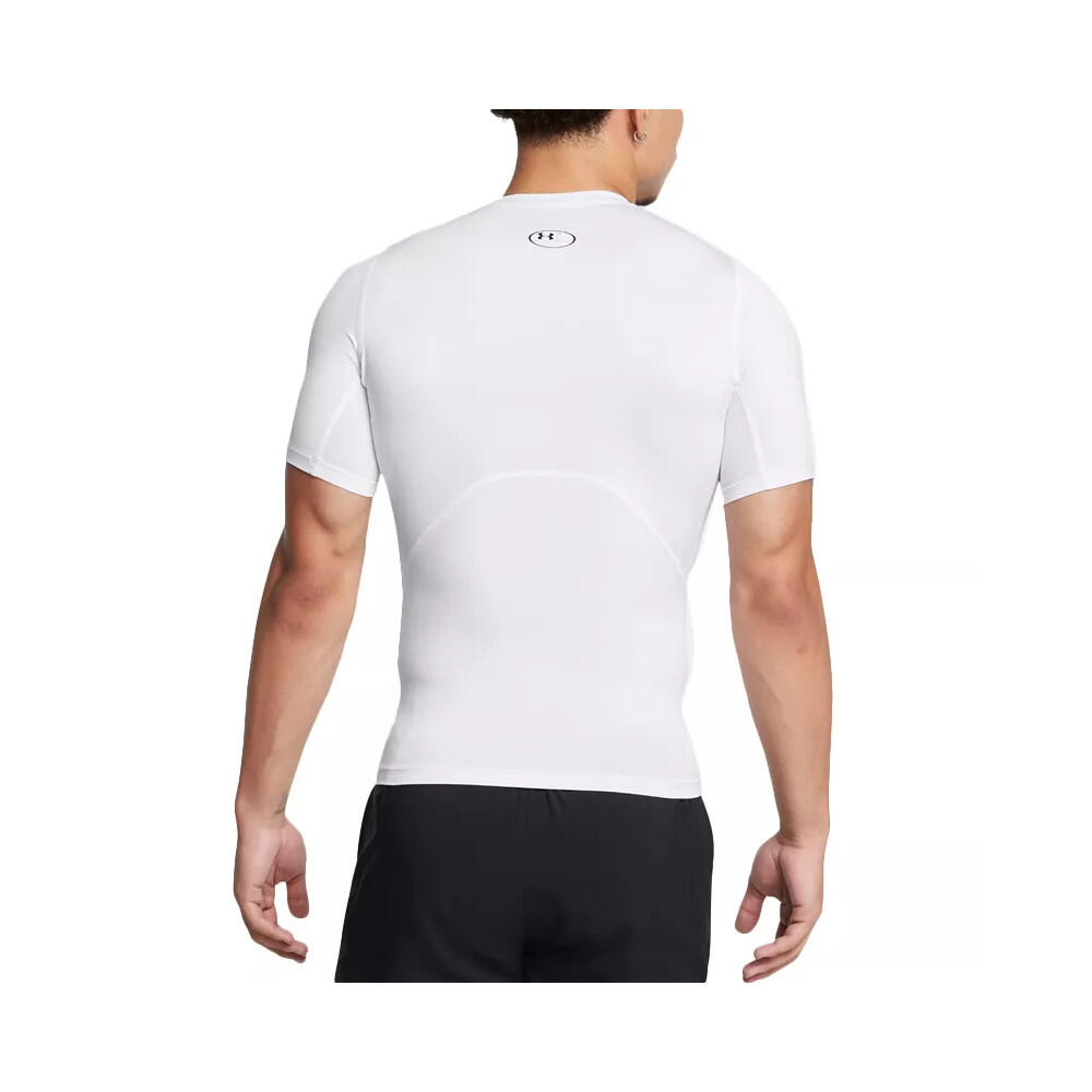 T-shirt de compression à manche courte Under Armour HeatGear Blanc pour homme 4/6