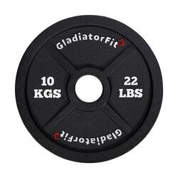 Disque olympique noir en fonte Ø 51mm GladiatorFit