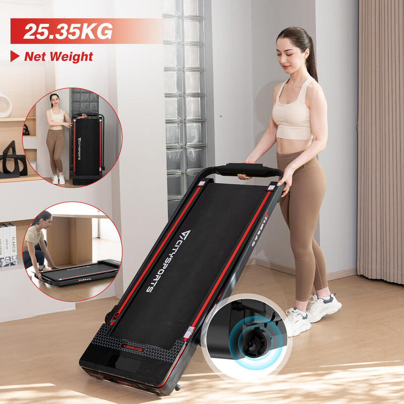 Passadeira Rebatível e Inclinação de 7,7%,1400W,WP3,1-12km/h.App.Bluetooth