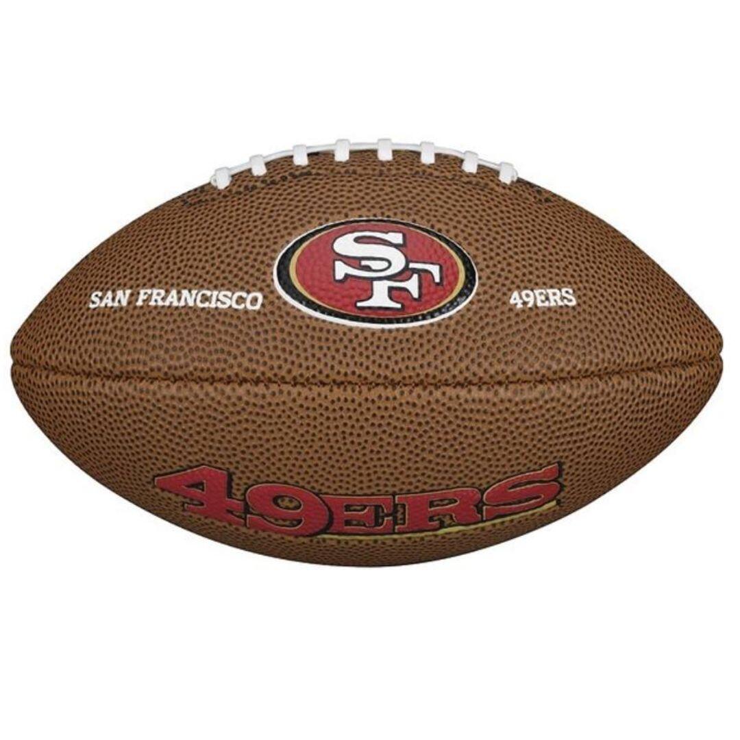 Wilson - Wilson F1533xb Nfl Team Logo Mini Club 49ers - Ballon De Foot Américain - Multicolore|noir|rouge - Mini - Decathlon