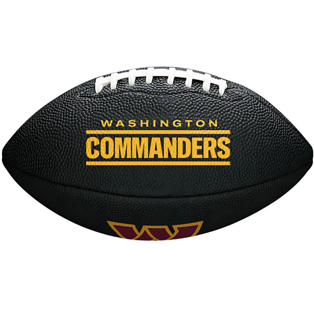 WILSON Wilson F1533XB Edição preta NFL Mini Soft T Team Commanders