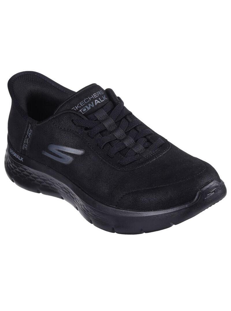 Chaussures pour femmes Skechers Go Walk Slip Ons Noir 3/5