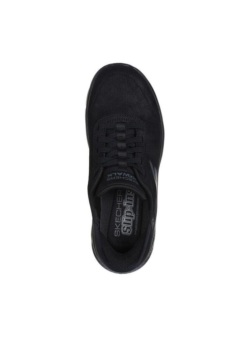 Chaussures pour femmes Skechers Go Walk Slip Ons Noir 4/5