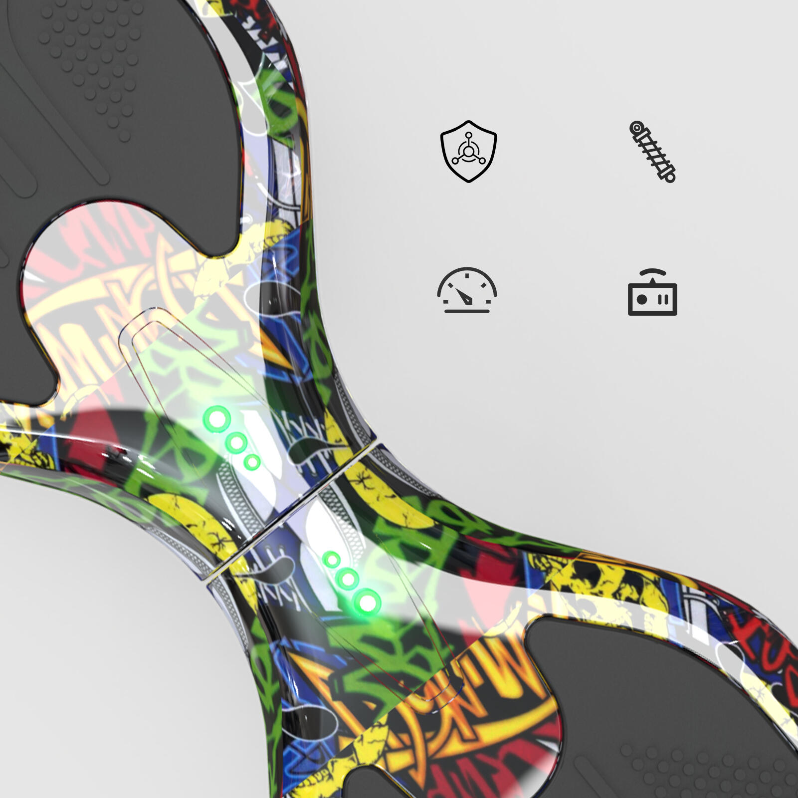 Hoverboard con Sedile 6,5"-Bluetooth-Luci LED-Batteria 4Ah-per Bambini-XP9 3/5