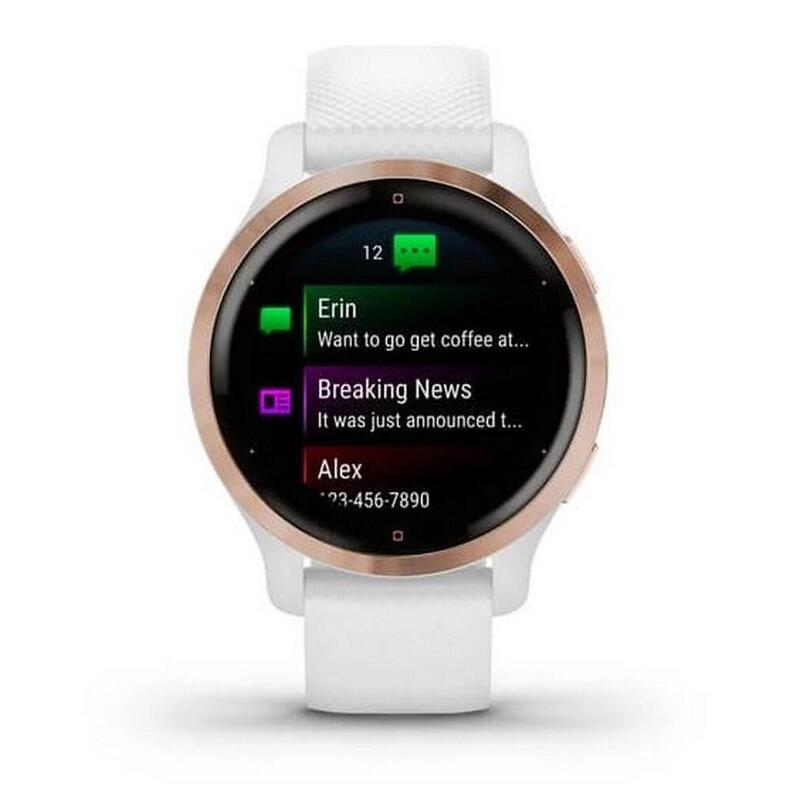 Reloj Atletismo De Fuerza Mujer Pantalla AMOLED Garmin Venu 2S, negro