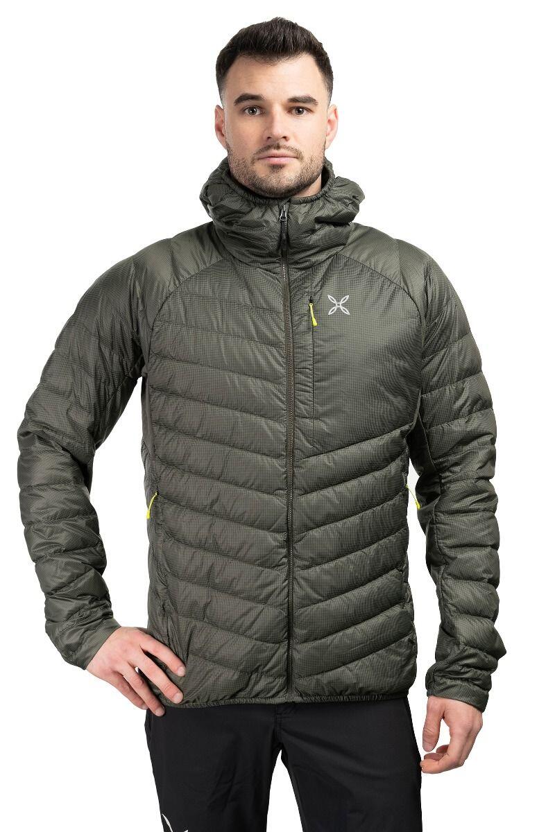 MONTURA Giacca in piuma uomo Montura Pure Duvet verde grigiastro L