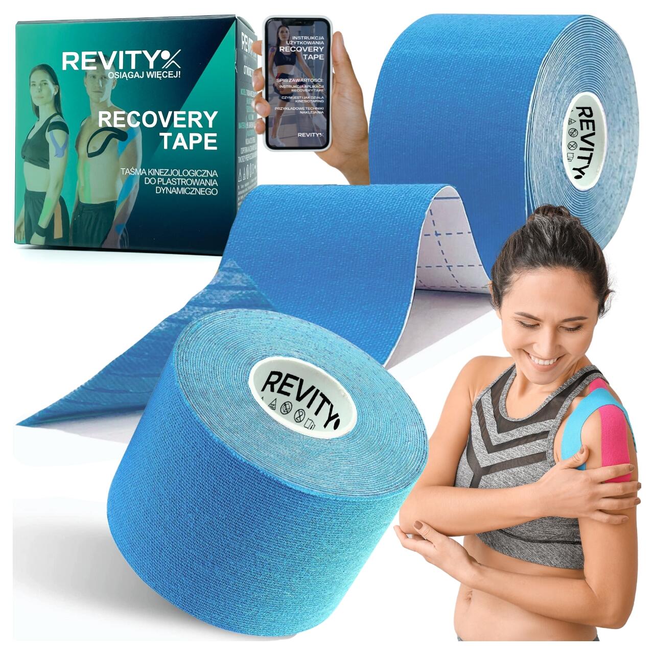 Kinesiology tape 1 szt. 5m Tejpy taśma kinezjologiczna plastry kinesio na kolano
