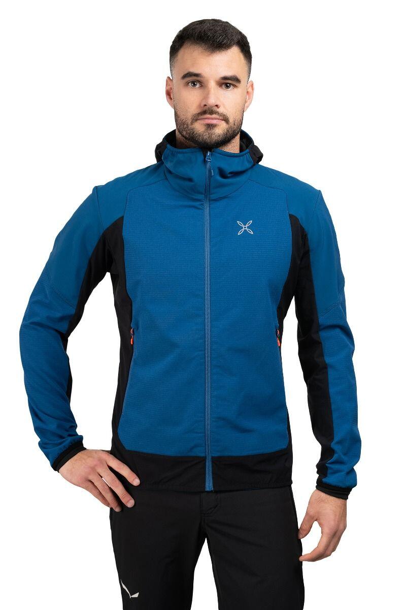 MONTURA Giacca trekking uomo Montura premium Wind Hoody blu M