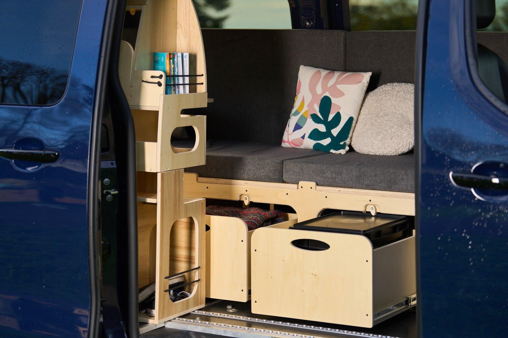 Camper Ausziehbett selber bauen (Ohne Matratze und Schubladen) 4/7
