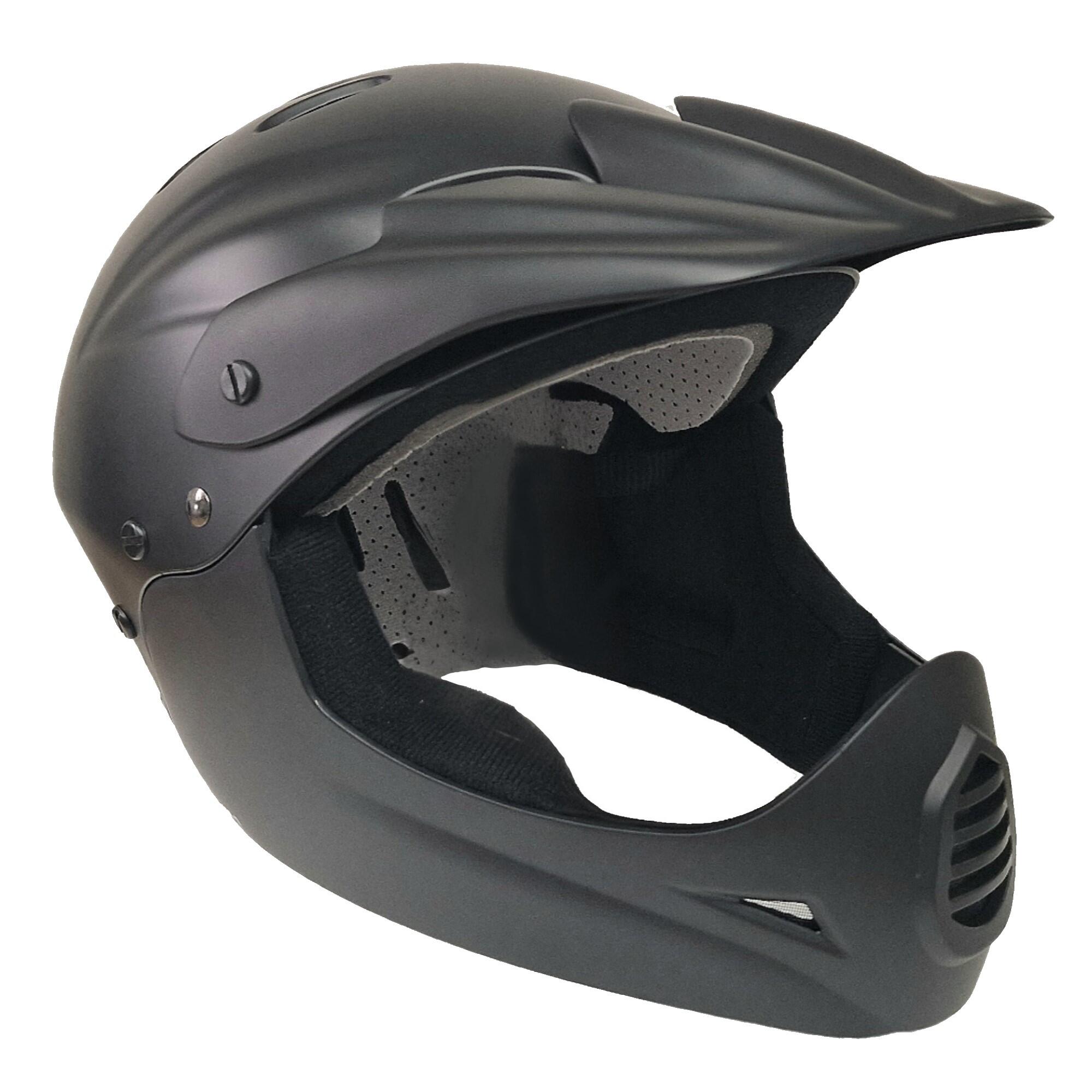 M-WAVE All-In-1 Fullface/Downhill BMX Bike/Bicycle Helmet M 54-58cm - Matte Black
