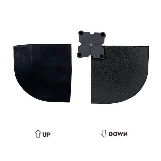 Coin bordure d'angle pour sol en caoutchouc 100x100x2cm GladiatorFit