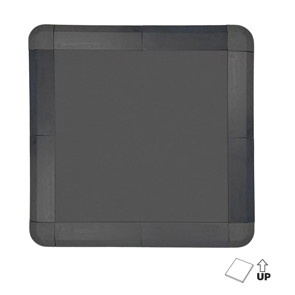 Ecke Eckbordüre für Gummiboden 100x100x2cm GladiatorFit 2/3