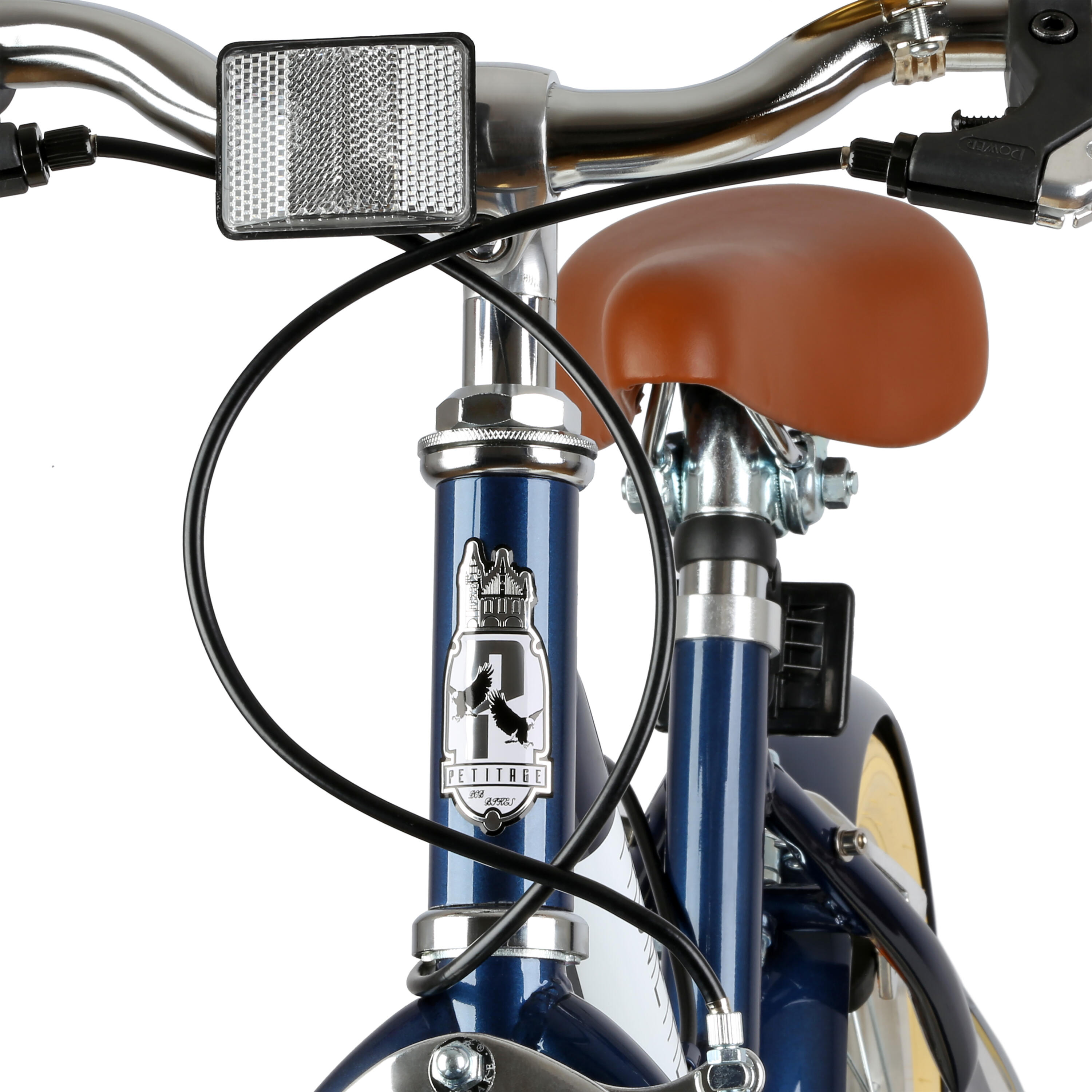 Kinderfahrrad 14 Zoll ab 4 Jahre – Retro/Vintage Look - Felgenbremse & Ständer 6/8