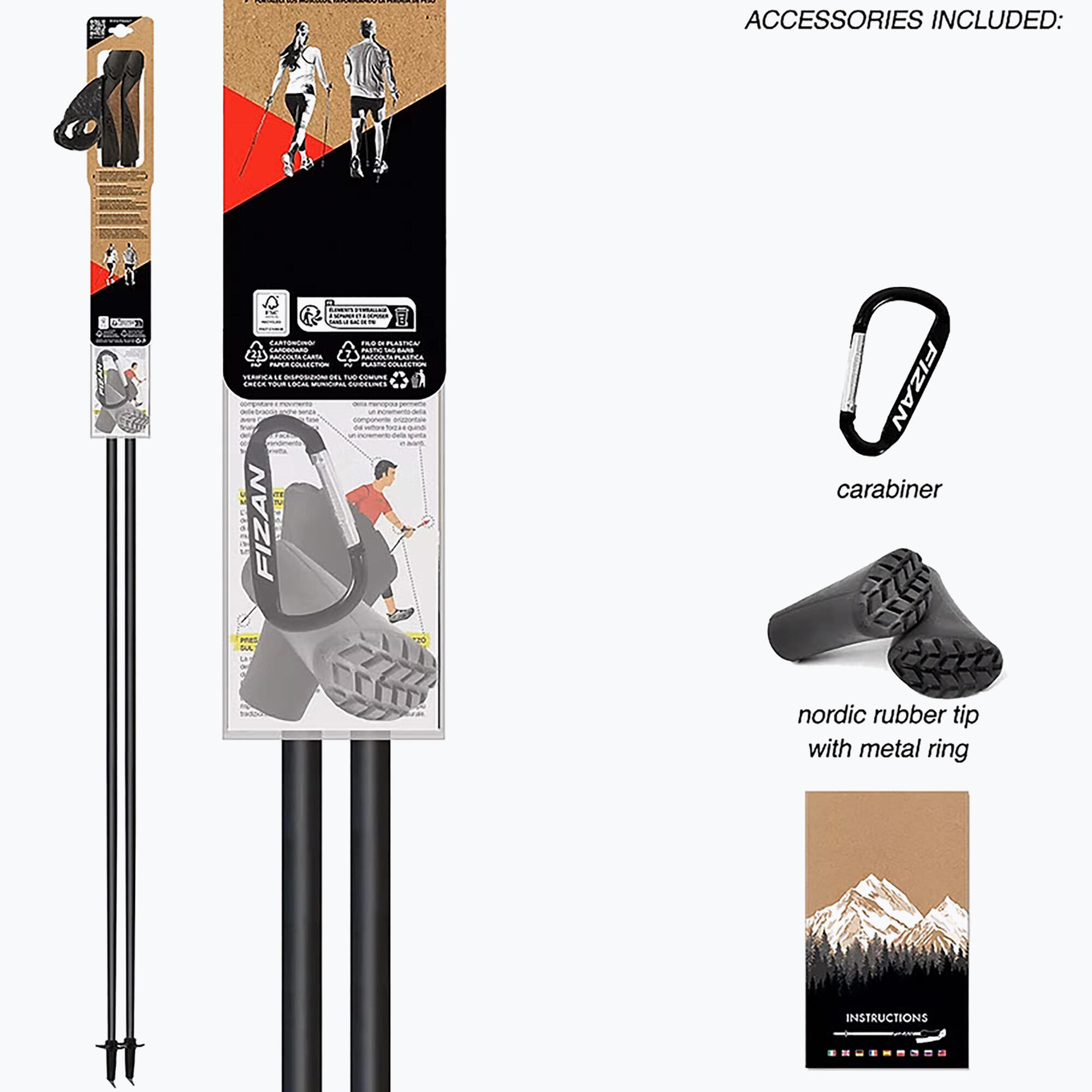 Nordic Walking Stokken Fizan Tekno Race 4/5