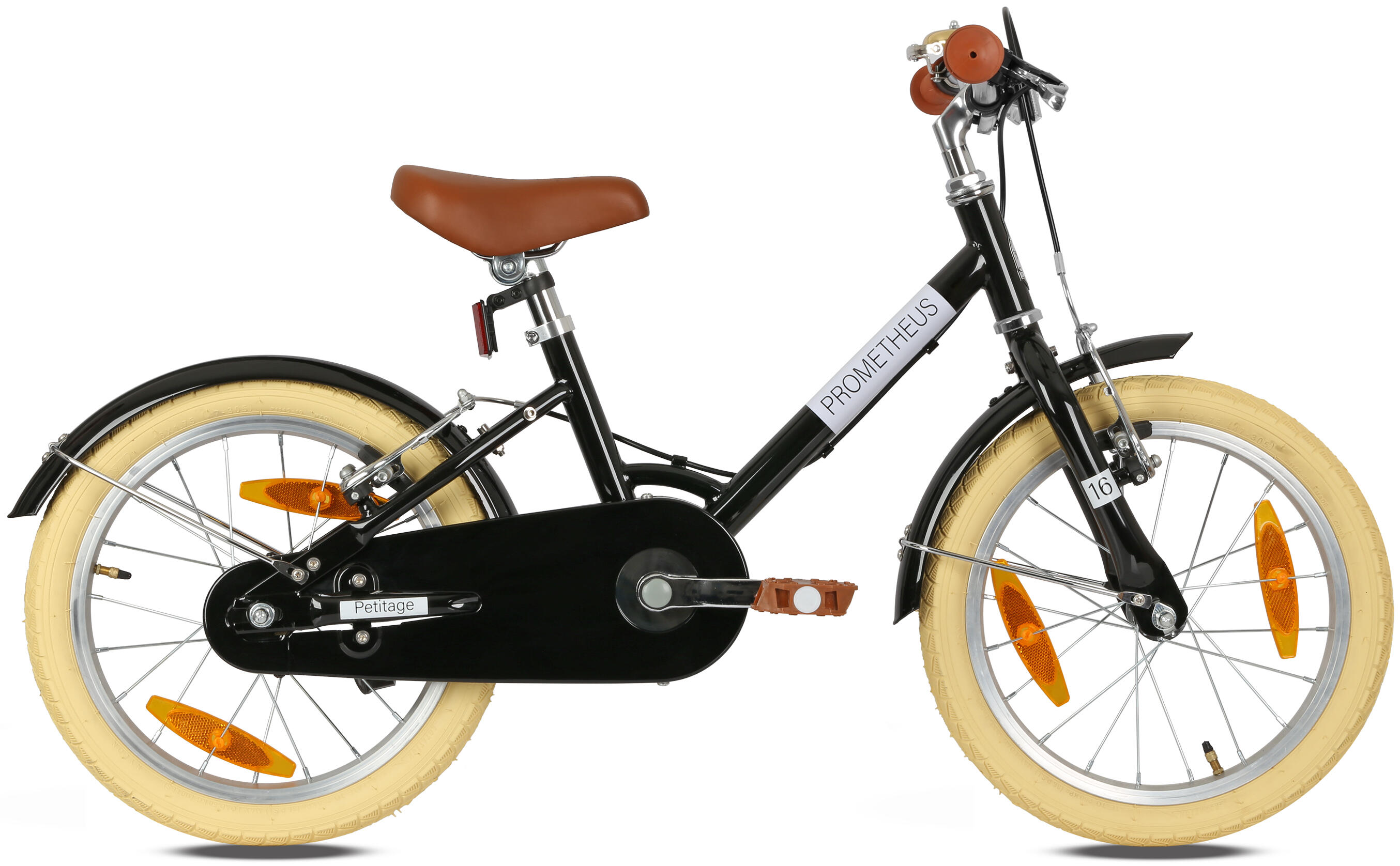 Kinderfahrrad 16 Zoll ab 5 Jahre – Retro/Vintage Look - V-Bremse & Ständer 2/8