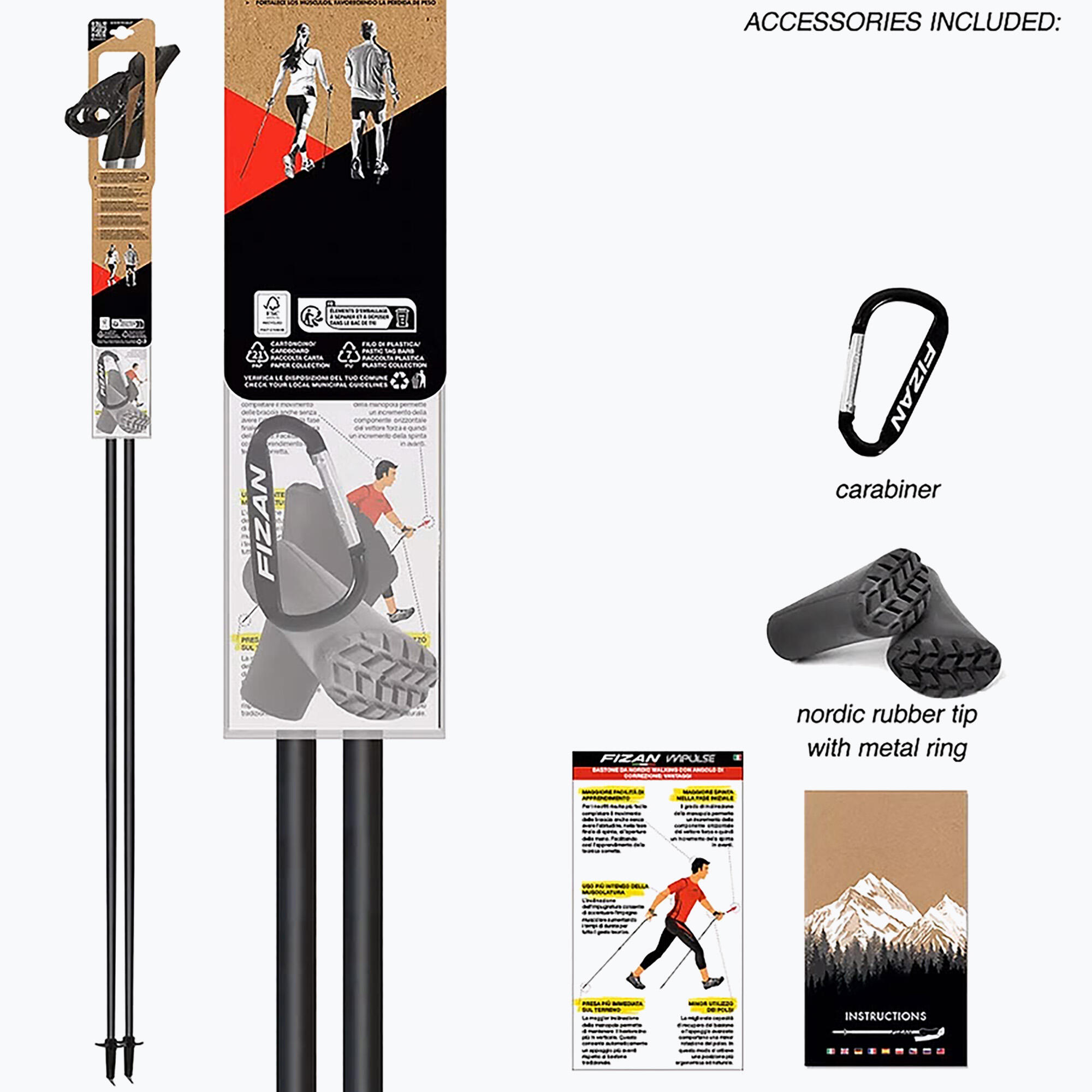 Kije nordic walking Fizan Tekno Race Impulse 4/5