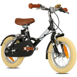 Vélo Enfant 12 pouces dès 3 Ans – Rétro/Vintage, Frein Jante & Béquille