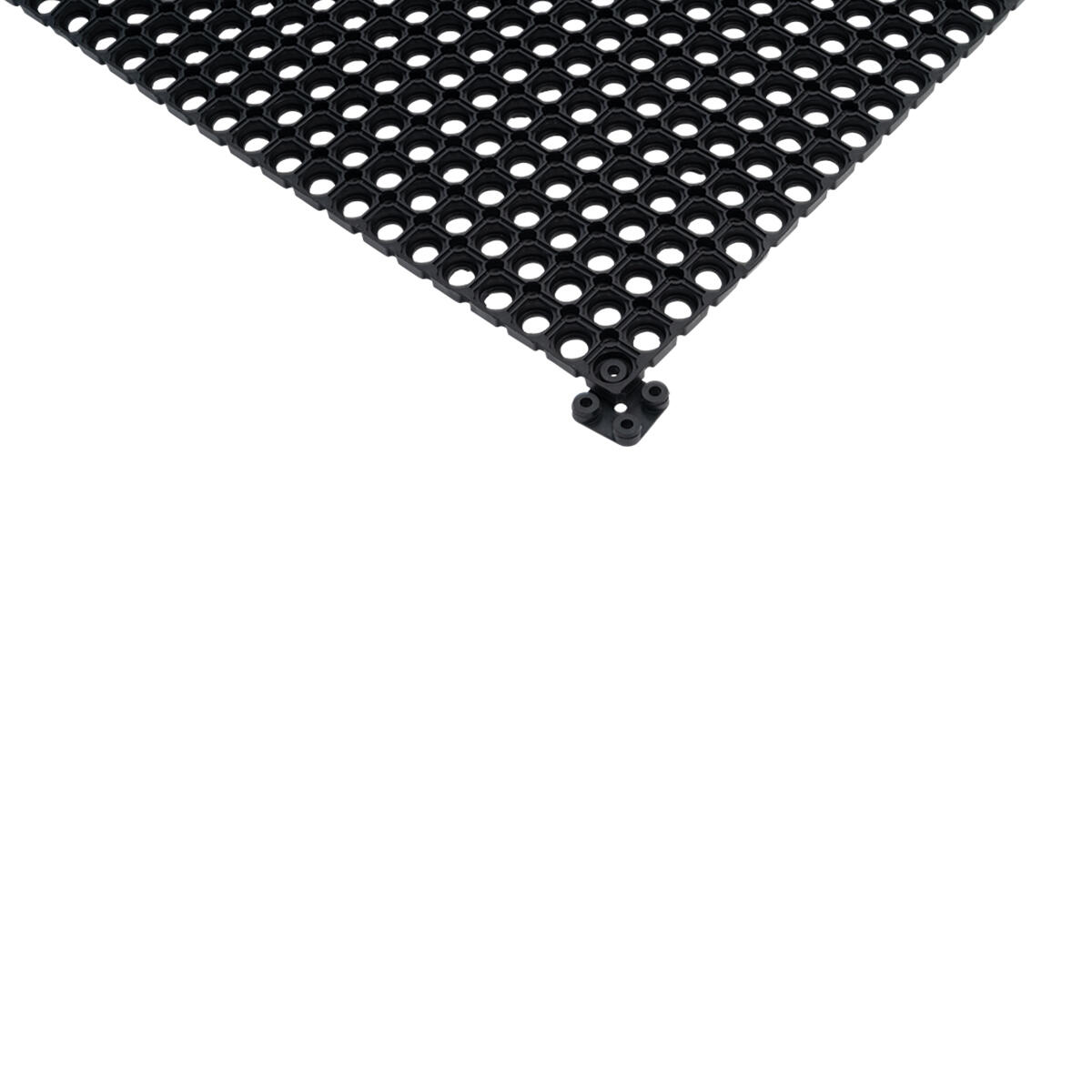 Verbindungsstück für Spaltenbodenmatten aus Gummi 80x80x1.5cm GladiatorFit 2/2