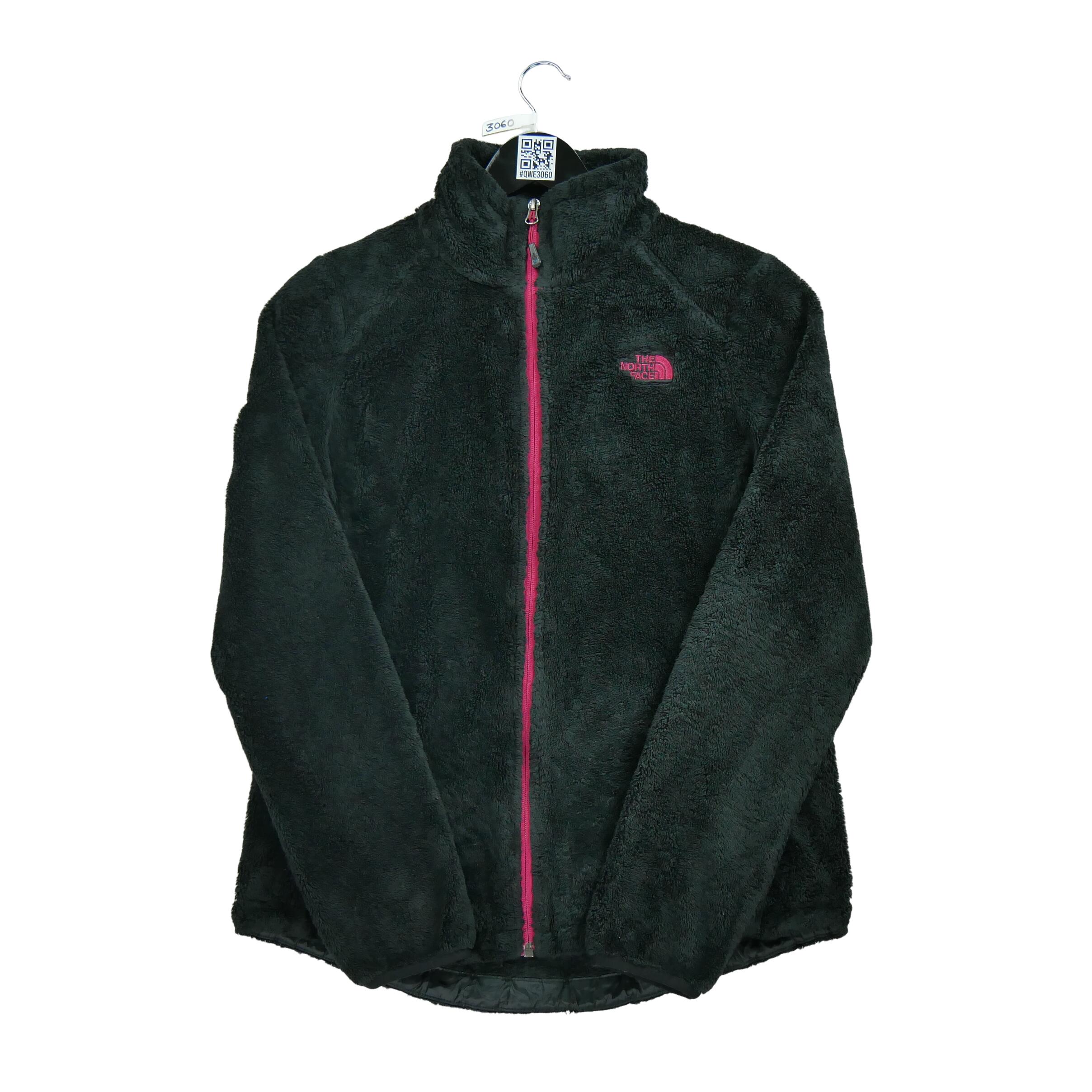 Segunda Vida - Jaqueta de lã preta TNF Osito para mulheres - Como novo